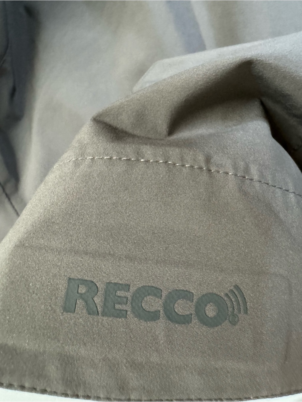 Recco Charcoal Hooded Ski Jacket with Orange Trim - Picture 5 of 12